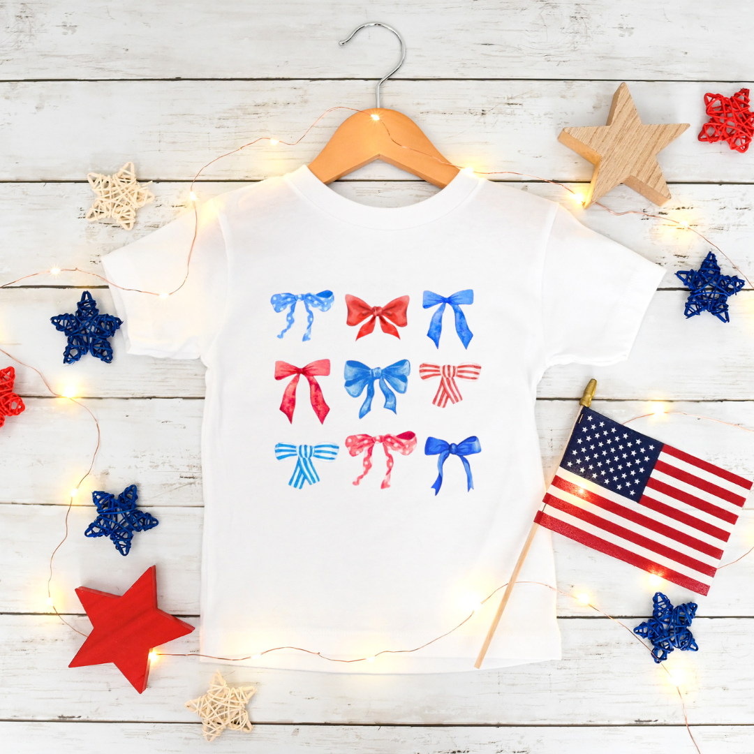 Red, White, & Bows Kid's T-Shirt