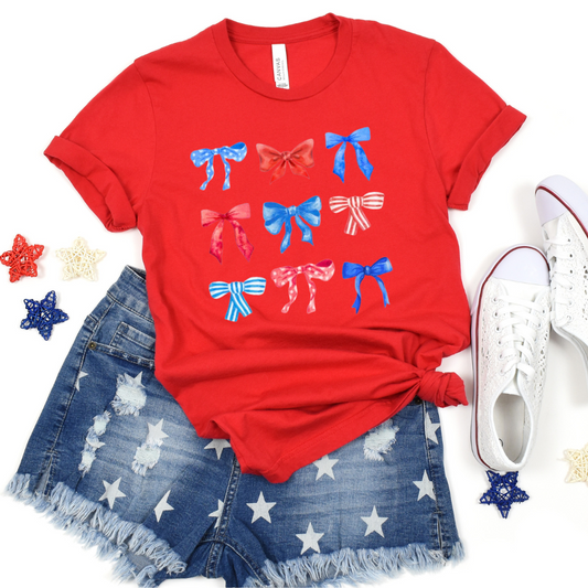 Red, White, & Bows T-Shirt