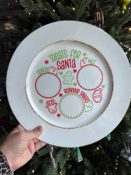 Traditional colors Santa Plate