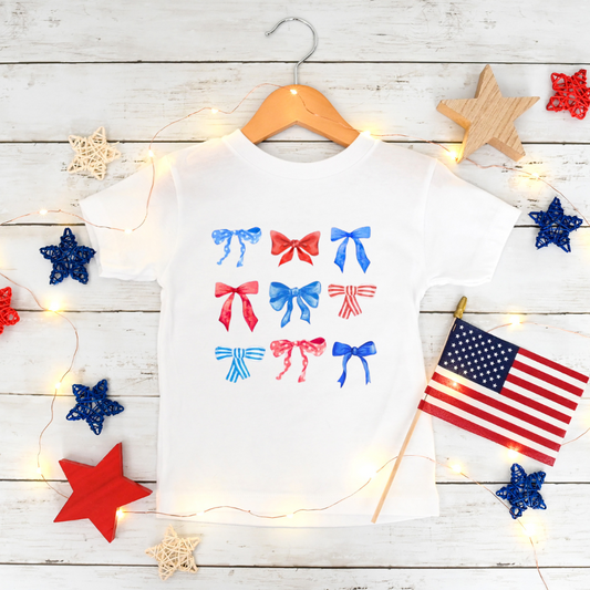 Red, White, & Bows Kid's T-Shirt